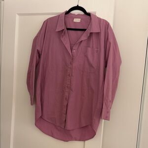 Posse Mauve Oversized Button-Down Shirt